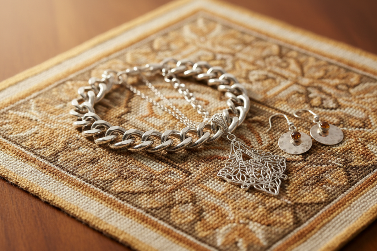 Sterling Silver Jewelry and Needlepoint